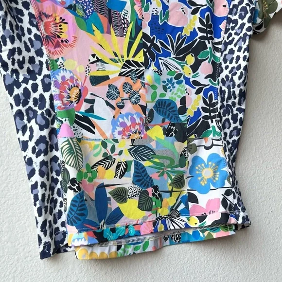 Johnny Was Multicolored Zip Swim Layla Surf Shirt Top Size Small - Picture 11 of 15